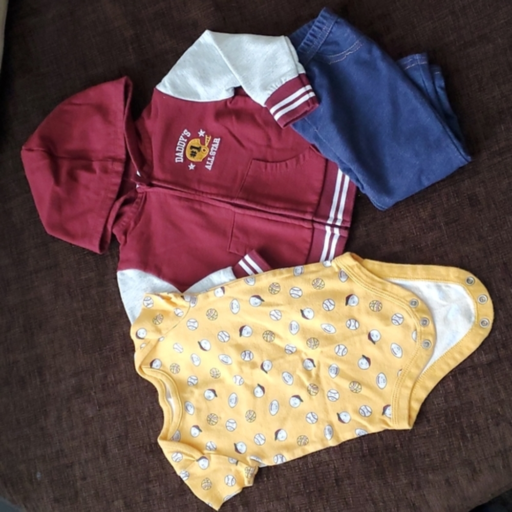 Baby Boys 3-Piece Matching Playwear Set